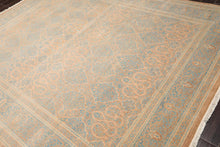 8'1'' x 10' Hand Knotted 100% Wool Pak-Parsian 16/18 300 KPSI Area Rug Blue Tan - Oriental Rug Of Houston