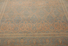 8'1'' x 10' Hand Knotted 100% Wool Pak-Parsian 16/18 300 KPSI Area Rug Blue Tan - Oriental Rug Of Houston