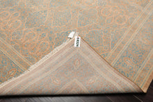 8'1'' x 10' Hand Knotted 100% Wool Pak-Parsian 16/18 300 KPSI Area Rug Blue Tan - Oriental Rug Of Houston