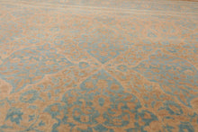 8'1'' x 10' Hand Knotted 100% Wool Pak-Parsian 16/18 300 KPSI Area Rug Blue Tan - Oriental Rug Of Houston