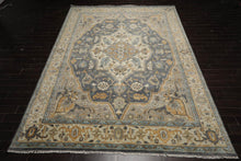 Multi Sizes LoomBloom Muted Turkish Oushak Hand Knotted Wool Traditional Area Rug Slate, Beige Color - Oriental Rug Of Houston