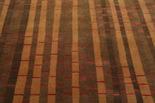 8'x10' Hand Knotted Tibetan 100% Wool Modern & Contemporary Oriental Area Rug Brown - Oriental Rug Of Houston