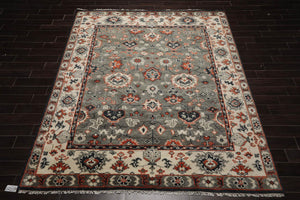 8' 3''x10' LoomBloom Muted Turkish Oushak Hand Knotted 100% Wool Area Rug Gray, Beige Color - Oriental Rug Of Houston