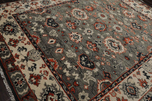 8' 3''x10' LoomBloom Muted Turkish Oushak Hand Knotted 100% Wool Area Rug Gray, Beige Color - Oriental Rug Of Houston