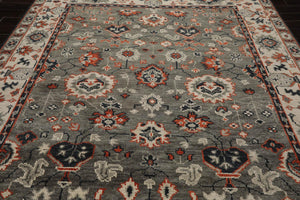 8' 3''x10' LoomBloom Muted Turkish Oushak Hand Knotted 100% Wool Area Rug Gray, Beige Color - Oriental Rug Of Houston