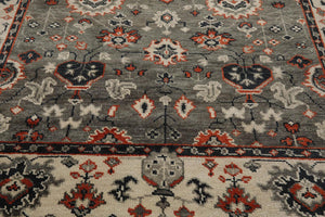 8' 3''x10' LoomBloom Muted Turkish Oushak Hand Knotted 100% Wool Area Rug Gray, Beige Color - Oriental Rug Of Houston