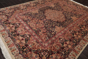 9' x 12'1'' Hand Knotted Wool PakPersian 16/18 300 KPSI Oriental Area Rug Black - Oriental Rug Of Houston