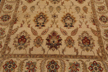 5'11"x 8'11" Hand Knotted Agra 100% Wool Traditional Oriental Area Rug Beige - Oriental Rug Of Houston