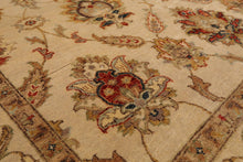 5'11"x 8'11" Hand Knotted Agra 100% Wool Traditional Oriental Area Rug Beige