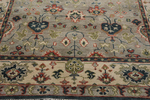 8' 2''x10' LoomBloom Muted Turkish Oushak Hand Knotted 100% Wool Area Rug Gray, Beige Color - Oriental Rug Of Houston