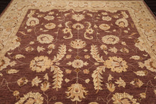 9' x 11'11'' Hand Knotted 100% Wool Peshawar Traditional Oriental Area Rug Brown - Oriental Rug Of Houston