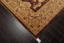 9' x 11'11'' Hand Knotted 100% Wool Peshawar Traditional Oriental Area Rug Brown - Oriental Rug Of Houston