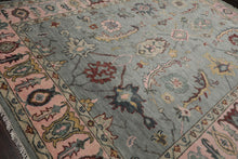 Multi Sizes LoomBloom Muted Turkish Oushak Hand Knotted Wool Traditional Area Rug Slate, Blue Color - Oriental Rug Of Houston