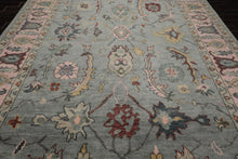 Multi Sizes LoomBloom Muted Turkish Oushak Hand Knotted Wool Traditional Area Rug Slate, Blue Color - Oriental Rug Of Houston