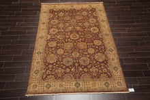 5'11" x 8'11" Hand Knotted Mahal New Zealand Wool Oriental Area Rug Brown - Oriental Rug Of Houston