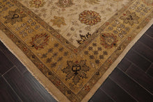 8'10'' x 11'10'' Hand Knotted 100% Wool Agra Traditional Area Rug Beige - Oriental Rug Of Houston