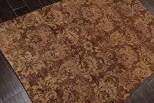 4'x5'10'' Hand Knotted Damask Indo-Tibetan New Zealand Wool Area Rug Tan - Oriental Rug Of Houston