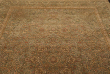 8x10 Green, Beige Hand Knotted 100% Wool Pak Persian Tabriz Traditional Oriental Area Rug