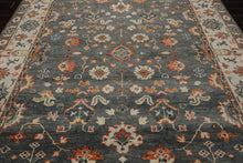 7' 11''x10' 1'' LoomBloom Muted Turkish Oushak Hand Knotted 100% Wool Traditional Area Rug Gray, Burnt Orange Color - Oriental Rug Of Houston