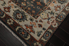 7' 11''x10' 1'' LoomBloom Muted Turkish Oushak Hand Knotted 100% Wool Traditional Area Rug Gray, Burnt Orange Color - Oriental Rug Of Houston