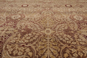 8'1" x 10'2" Hand Knotted Wool PakPersian 16/18 300 KPSI Oriental Area Rug Brown - Oriental Rug Of Houston