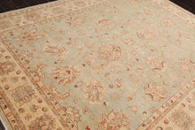 7'9'' x 10' Hand Knotted 100% Wool Peshawar Traditional Area Rug Aqua Beige - Oriental Rug Of Houston