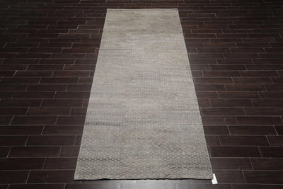 5’ x 12’ Hand Knotted Wool & Jute Palace Runner Modern Area Ru Beige Gray - Oriental Rug Of Houston