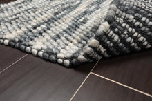 Multi Size Gray, Black Handmade Polyester Braided Mat Oriental Area Rug - Oriental Rug Of Houston