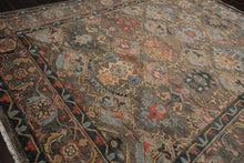 12' x15'  Mossy Gray Gray Teal Color Hand Knotted Turkish Oushak  100% Wool Traditional Oriental Rug