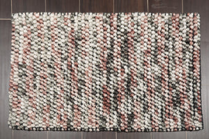Multi Size Brown, Beige Handmade Polyester Braide Mat Oriental Area Rug - Oriental Rug Of Houston