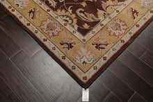 8' x 10' Handmade 100% Wool Traditional Oriental Area Rug Brown, Light Gold - Oriental Rug Of Houston