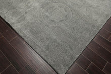 8' x 11' Handmade Wool Transitional Oriental Area Rug Tone on Tone Celadon - Oriental Rug Of Houston
