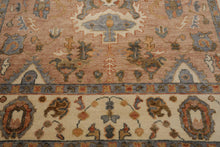 9x12 LoomBloom Muted Turkish Oushak Hand Knotted Wool Area Rug Peach, Ivory Color - Oriental Rug Of Houston