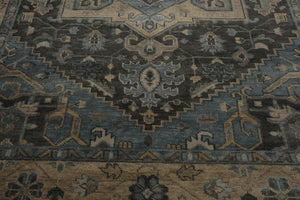 Multi Sizes LoomBloom Muted Turkish Oushak Hand Knotted 100% Wool Area Rug  Mossy Gray