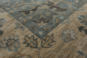 Multi Sizes LoomBloom Muted Turkish Oushak Hand Knotted 100% Wool Area Rug Mossy Gray - Oriental Rug Of Houston