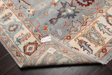 7' 11''x10' 3'' LoomBloom Muted Turkish Oushak Hand Knotted Wool Area Rug Slate, Ivory Color - Oriental Rug Of Houston