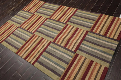 5' x 8' Liz Clairbourne Handmade 100% Wool Oriental Area Rug 5x8 Gray - Oriental Rug Of Houston