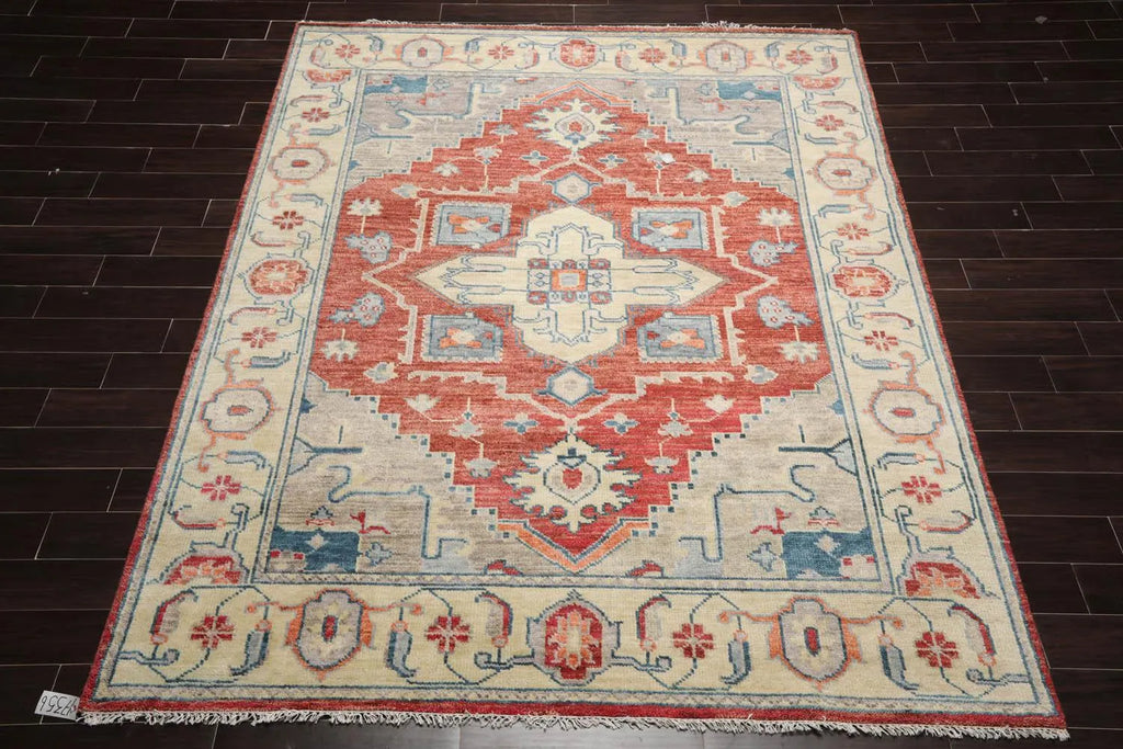 8x10 Rust Hand Knotted Persian Area Rug | Oriental Rug of Houston ...