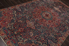 6x9 Rust, Navy Hand Knotted 100% Wool Tabriz Traditional Oriental Area Rug