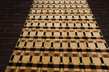 6'9" x 9'3"Hand Knotted Wool Tibetan Oriental Area Rug Modern Contemporary Beige - Oriental Rug Of Houston