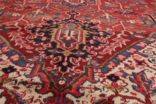 9'5'' x 13'3'' Hand Knotted 100% Wool Herizz Traditional Oriental Area Rug Rust - Oriental Rug Of Houston