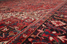 9'5'' x 13'3'' Hand Knotted 100% Wool Herizz Traditional Oriental Area Rug Rust - Oriental Rug Of Houston