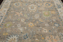 7' 3''x10' 3'' LoomBloom Muted Turkish Oushak Hand Knotted Wool Area Rug Gray, Beige Color - Oriental Rug Of Houston