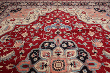 12' x 15'3'' Palace Hand Knotted 100% Wool Romanian Herizz 200 KPSI Area Rug Red