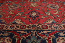 9'5'' x 13' Hand Knotted 100% Wool Tabrizz Traditional Oriental Area Rug Coral