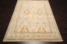 9x12 Pale Peach, Turquoise LoomBloom Muted Turkish Oushak Hand Knotted Wool Traditional Area Rug - Oriental Rug Of Houston