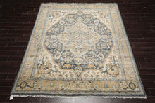 8' x10' 2'' LoomBloom Muted Turkish Oushak Hand Knotted Wool Area Rug Slate, Gray Color - Oriental Rug Of Houston