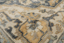 8' x10' 2'' LoomBloom Muted Turkish Oushak Hand Knotted Wool Area Rug Slate, Gray Color - Oriental Rug Of Houston