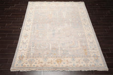 7' 9''x10' LoomBloom Muted Turkish Oushak Traditional Hand Knotted Wool Area Rug Taupe, Beige Color - Oriental Rug Of Houston