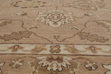 7'8" x 9'11" Hand Knotted 100% Wool Peshawar Oushak Oriental Area Rug Taupe